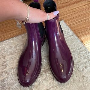 Purple Rainboots sz 8